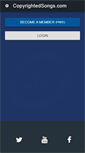 Mobile Screenshot of copyrightedsongs.com
