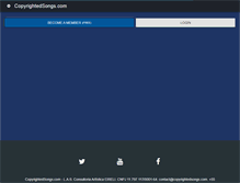 Tablet Screenshot of copyrightedsongs.com